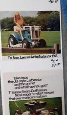 Sears Lawn and Garden Tractors Print Ads. Lot of 3.