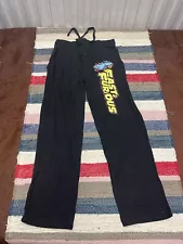 RARE HTF Mens Medium Solid Black Fast Furious Loungewear Sweatpants Drawstring