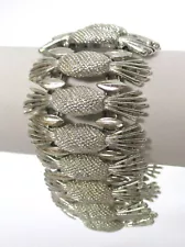 Vintage Silvertone Pineapple Link Bracelet Sarah Coventry