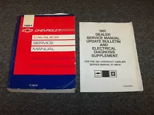 1991 Chevy Cavalier Sedan Shop Service Repair Manual Set VL RS Z24 2.2L 3.1L V6