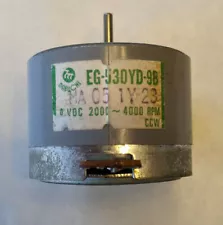 EG-530YD-9B MABUCHI MOTOR 9VDC CCW.2000-4000RPM.FOR TAPE DECK/RECORDER.USA SALE