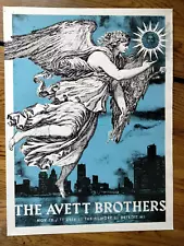 Avett Brothers VIP Show Poster Fillmore Detroit Michigan November 2016 VERY RARE