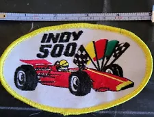 Vintage 5" Indy 500 Embroidered Car Racing INDIANAPOLIS Patch Formula One