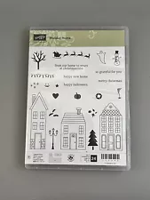 Stampin' Up! HOLIDAY HOME Photopolymer Set of 24 Stamps Christmas Halloween