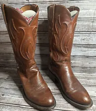 New ListingLucchese M1004.R4 Handmade Ranch Hand Brown Western Cowboy Boots US SZ 7.5 D