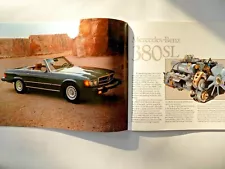 1982 mercedes owners sales brochure w107 380sl 300d 380sec w126 W123 new origin