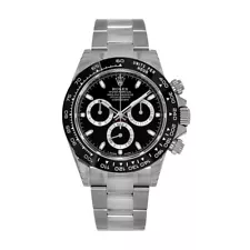 Rolex Daytona Watch 40MM Black Index Hour Markers Dial Stainless Steel 116500LN