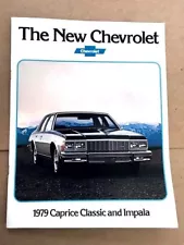 1979 Chevrolet Chevy Impala Caprice Classic 16-page Car Sales Brochure Catalog