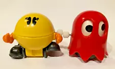 New ListingVTG 1982 TOMY Bally Pac-Man & Blinky Red Ghost Wind-up Toys, Arcade, Lot of 2