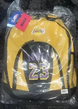 LeBron James LA LAKERS NBA Primetime Backpack by FOCO NEW, 2019 Rare Yellow! 23.