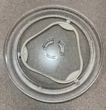 12" Whirlpool Microwave Glass Turntable Plate/Tray # 4393799 W/ Ring Turn OEM