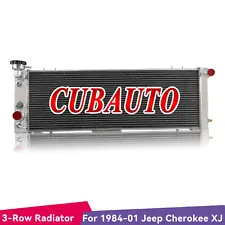 3-Row Aluminum Radiator For 1984-01 Jeep Cherokee XJ Comanche Wagoneer New Sale!