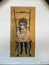 Walter/Margaret Keane Lithograph Titled “Waiting For Grandma”