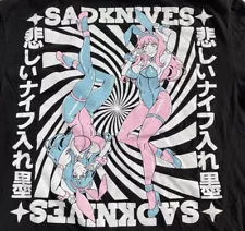 Sadknives Tattoo Shop Parlor T Shirt Size M Medium Black