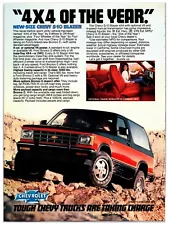 Original 1983 Chevy S-10 4x4 Blazer - Original Print Advertisement (8x11)