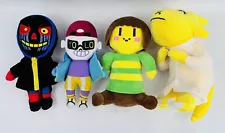 Lot Of 4 Undertale Videogame Plush Figures UNOFFICIAL