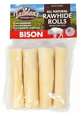 American Buffalo Bison Premium Rawhide Rolls - 100% Natural Chews