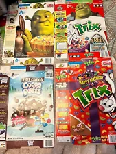 Large Lot of 24 empty Cereal Boxes, Very Collectible, READ