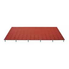 TUFTILE TT2448-SA-CRD-1 ADA Pad,Colonial Red,4 ft. x 2 ft. 21EH58