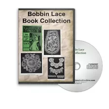 Bobbin Lace and Pillow Lace Making Patterns - 5 Instructional Books on CD B397