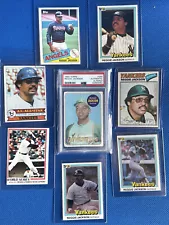 1969 Reggie Jackson Rookie PSA + 7 Card Lotð¥