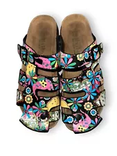 Maibulun W US 8/ EUR 39 Strap Slide Clogs Slip-On Sandals Boho Gypsy Fairy Hippy