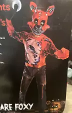 Boys Five Nights at Freddy's Nightmare Foxy Costume Large Sized for 8-10 years