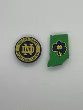 2 NCAA College Shoe Charms For Crocs – Notre Dame