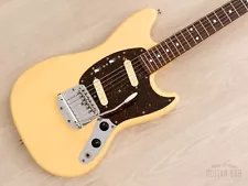 2004 Fender Mustang '69 Vintage Reissue Offset Guitar MG69 Yellow White, Japan