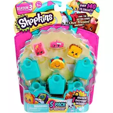 Brand New Collectible SHOPKINS Season 3 RANDOM (5 Pack) - 1 Hidden Inside!