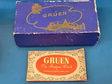 Vintage Gruen Cardboard Wristwatch Display Sales Box for Presentation Box