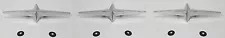 Three Chrome Star Moldings Emblems Fender Skirt for 1954-1958 Pontiac (For: 1954 Pontiac Star Chief)