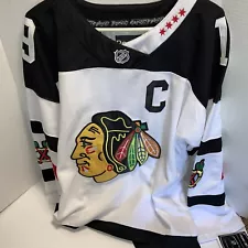 REEBOK Center Ice Chicago Blackhawks Johnathan Toews #19 White Jersey Size 50