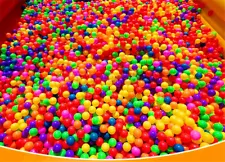 1000Pcs Soft Ocean Plastic Pit Ball 2.16"(5.5cm) Single Color Balls