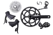 USED SRAM Apex 2x10 speed Road Groupset 11-32T Cassette 170mm 50/34t crank