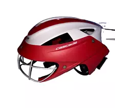 Cascade LX Women's Lacrosse Helmet With Eye Mask Cage Red Sz S