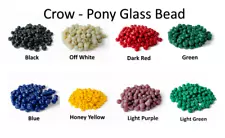 120 Pcs 6x9mm Pony Crow Glass Beads Bulk for Bracelets Making Kit, Kandi Beads