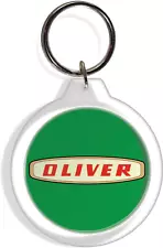 Oliver Garden Farm Tractor Keychain Keyring Yard Lawn Mower Part