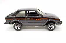 Vintage 1982 Hot Wheels Ford Escort XR3 Black #3288 Diecast 1/64 Scale Malaysia