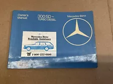 1983 Mercedes Benz 300SD Diesel Original Owner Guide Manual W126