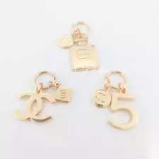 [Used CHANEL Necklace] Complete Chanel Gift Novelty Charm 3 Piece Set Holiday