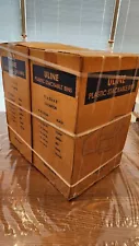 12 Uline Plastic Industrial Grade Stackable Bins 11"x5.5"x5" Black