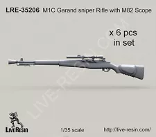 Live Resin 1/35 LRE-35206 M1C Garand Sniper Rifle with M82 Scope