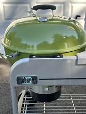 Weber Performer Deluxe Charcoal Grill * Green Apple Crate & Barrel Exclusive