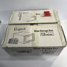 Kuject Shoe Organizer Storage Boxes for Closet 12 Pack ( See Description)