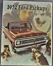 1972 Ford Pickup Truck Brochure Ranger XLT F-100 250 350 4x4 Excellent Original