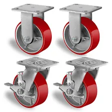 5 Inch Caster Wheels Heavy Duty,Capacity1000-4000LBS