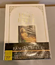 Holman KJV Family Bible, Deluxe Edition, White Bonded Leather New Sealed