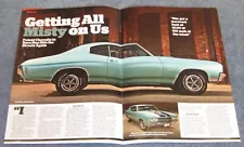 1970 Chevelle SS396 L34 Resto Article "Getting All Misty On Us" SS Super Sport