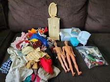 HUGE LOT DOLLS VINTAGE 1960's-70's MATTEL BARBIE CLOTHES FURNITURE ACCESSORIES